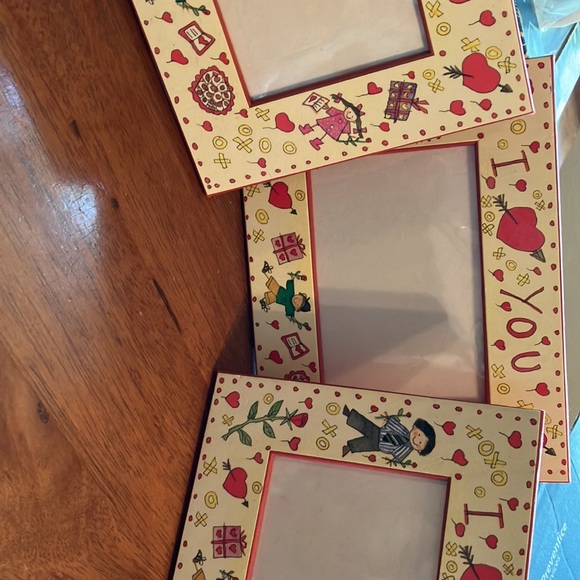 Sweet set of 3 “I love you” picture frames, very good condition! - Picture 6 of 15